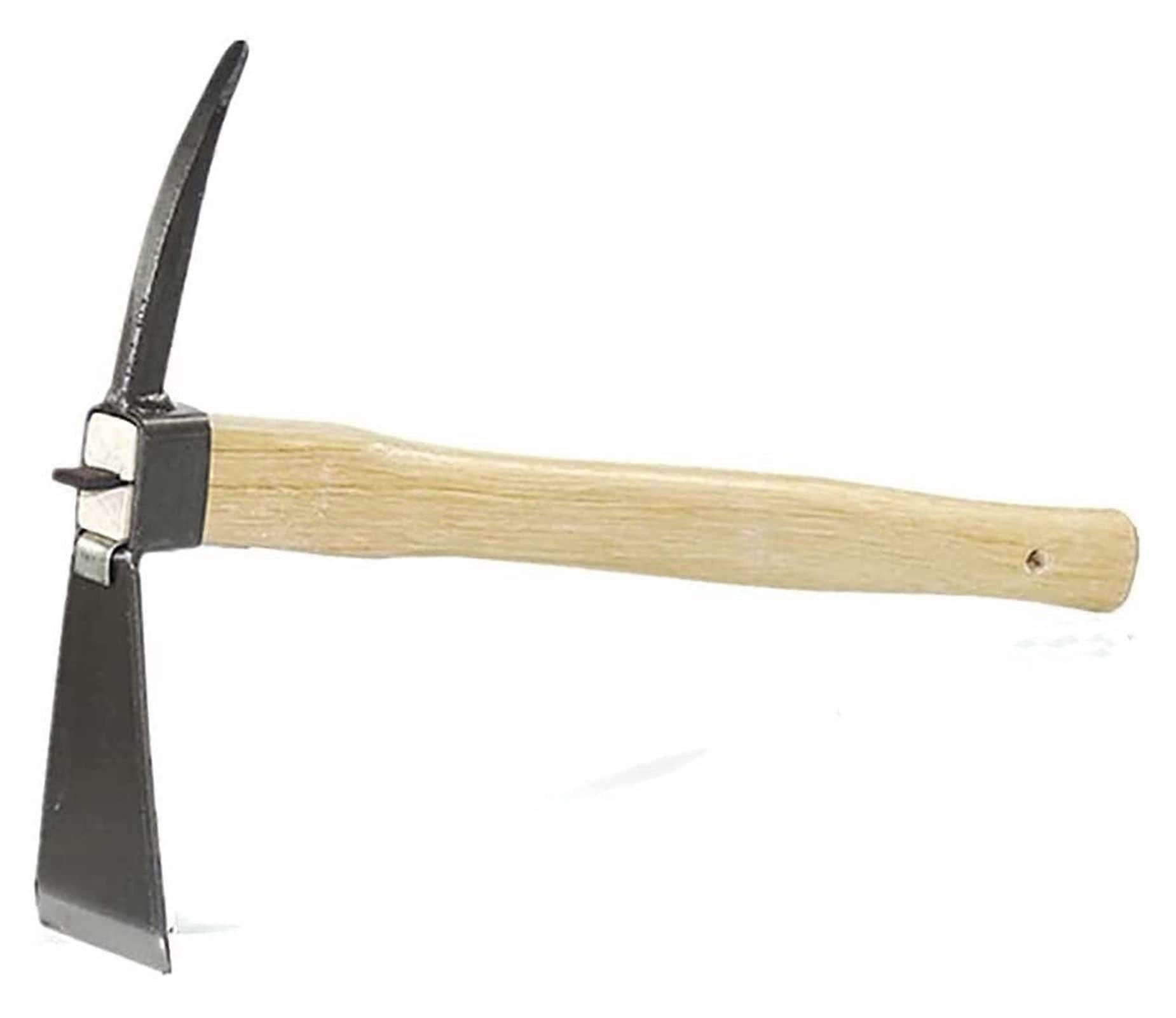 Dualpurpose head hoe pointed hand pickaxe garden hoe heavyduty weeding tool'