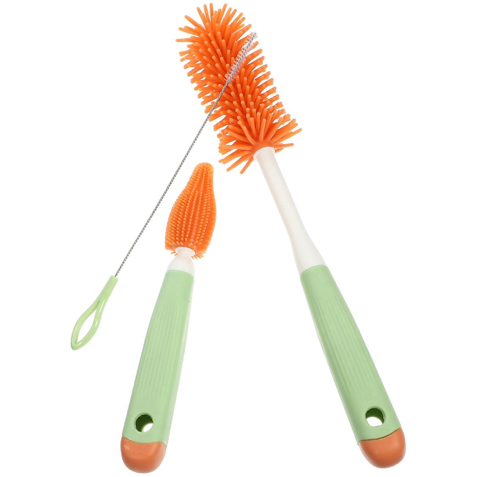 3Pcs Bottle Cup Washer Brush Set for Kitchen Utensils Home Use Material