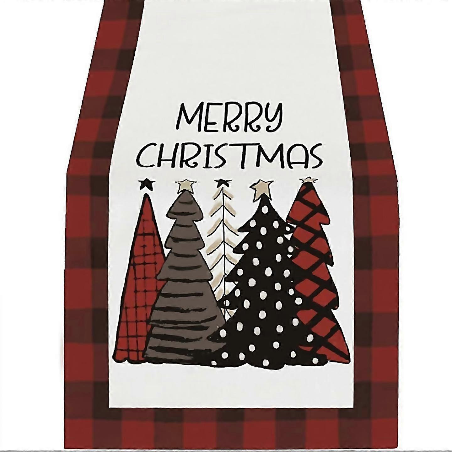 For Merry Christmas Trees Table Runnerkitchen Dining Table