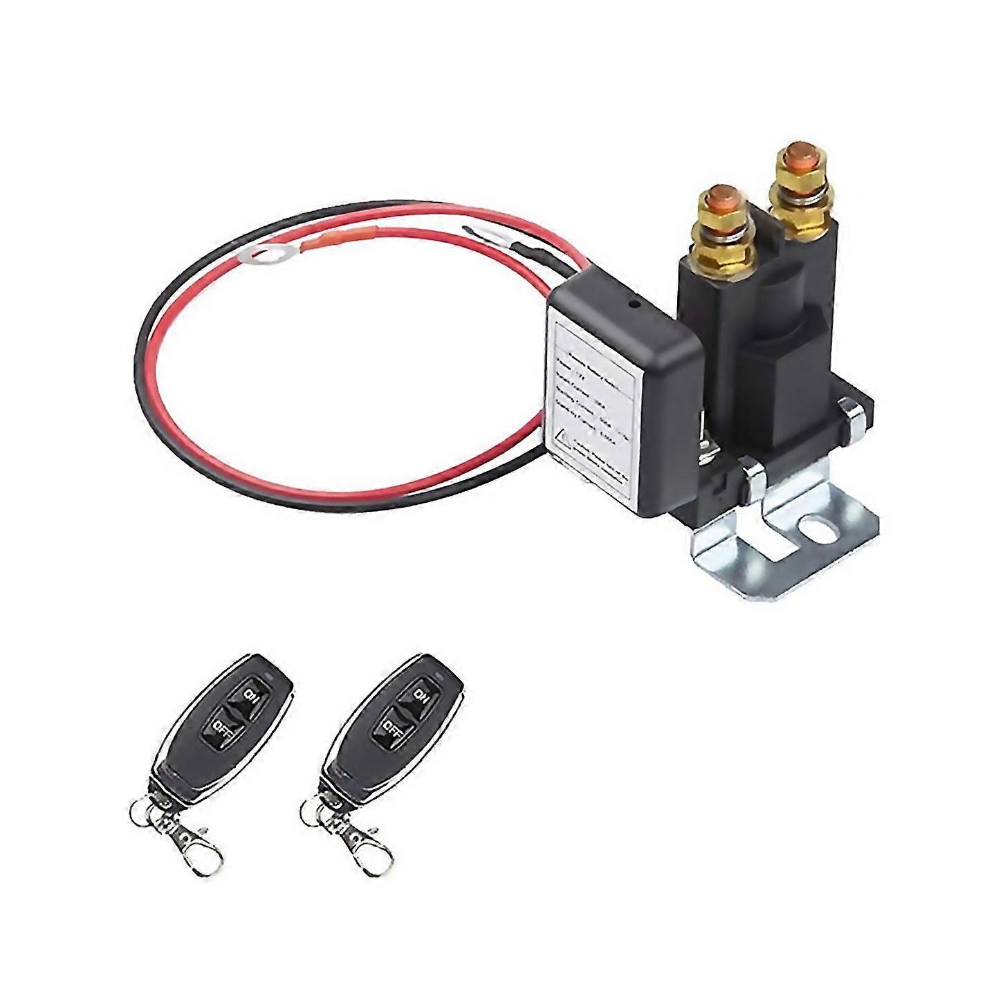 For high current main vehicle battery disconnect switch remote cutoff