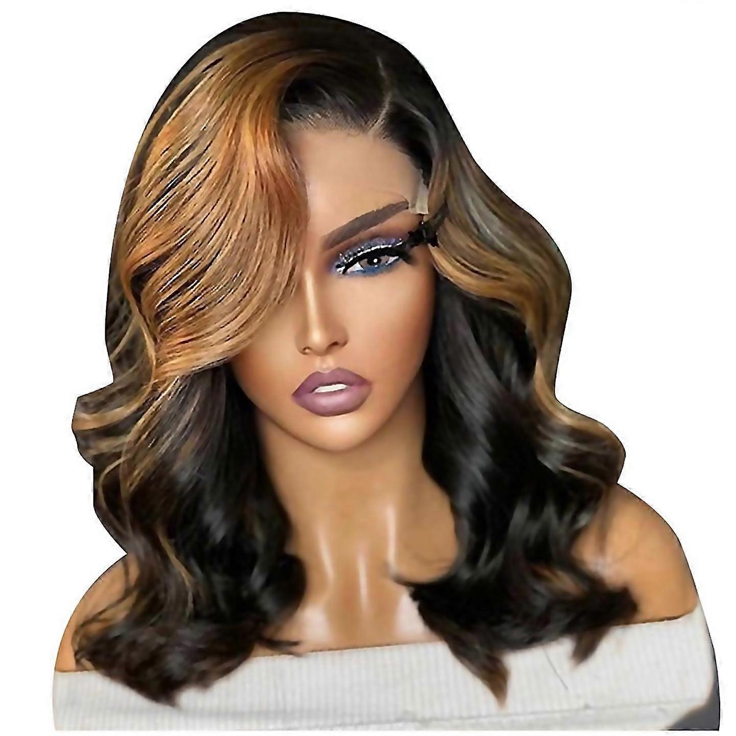 For wig prepulled straight lace front wig womens wig glueless