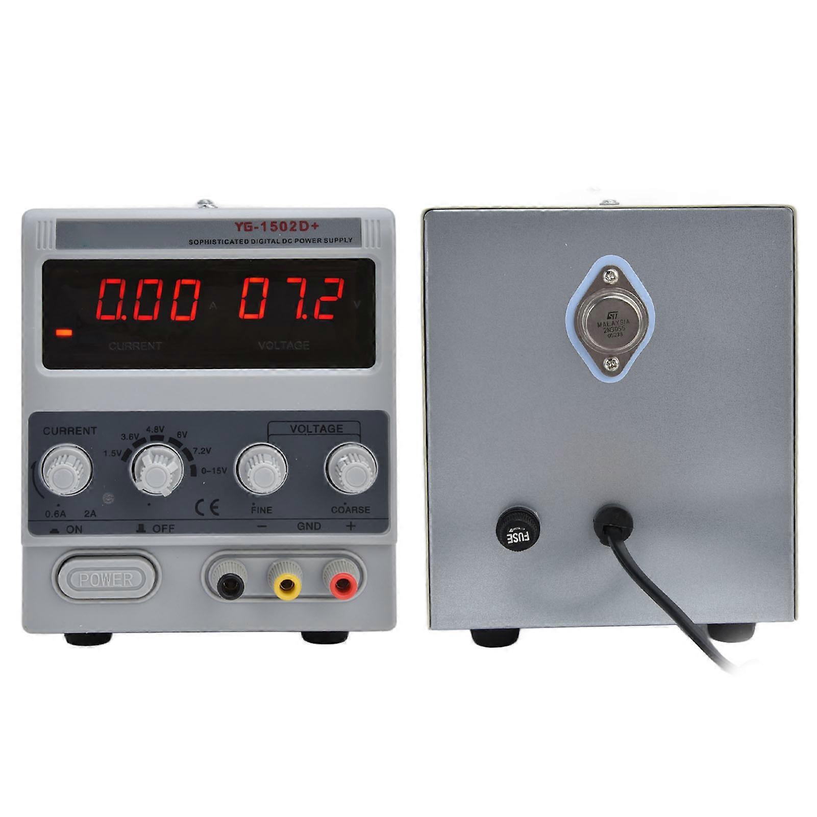 DC Power Supply 3 Digit Adjustable Switching Regulated Device for DIY Testing 15V 2A 1502D+