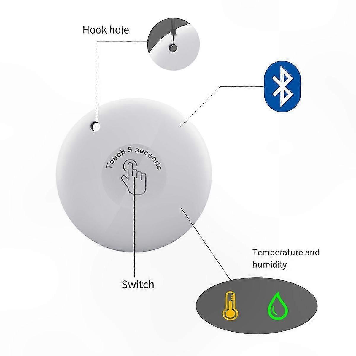 Smart Bluetooth Thermometer Hygrometer for Indoor Outdoor Use with Temperature Humidity Monitoring