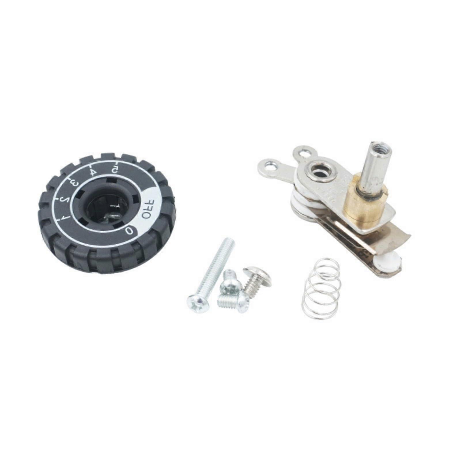 Mechanical Temperature Controller For Electric Irons, Thermostat Switches, Temperature Control Knob, Metal Texture