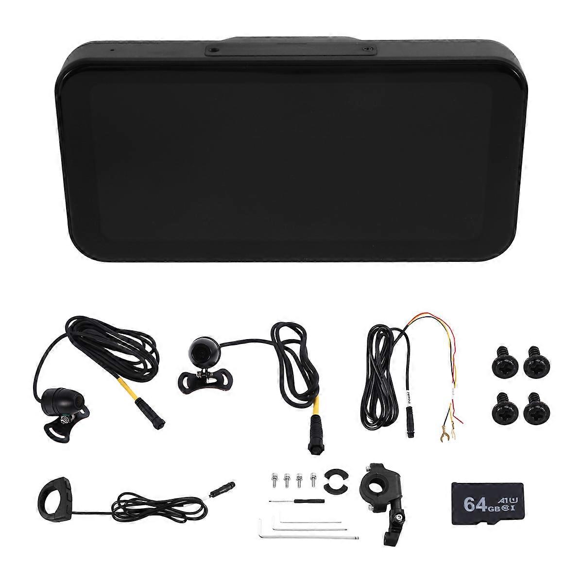 6.25-Inch Motorcycle Navigation Waterproof Display Wireless Carplay