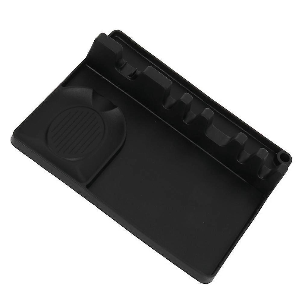 Kitchen Spatula Rack Versatile Spatula Rack for Kitchen Use Silicone Black Organization 1Pc