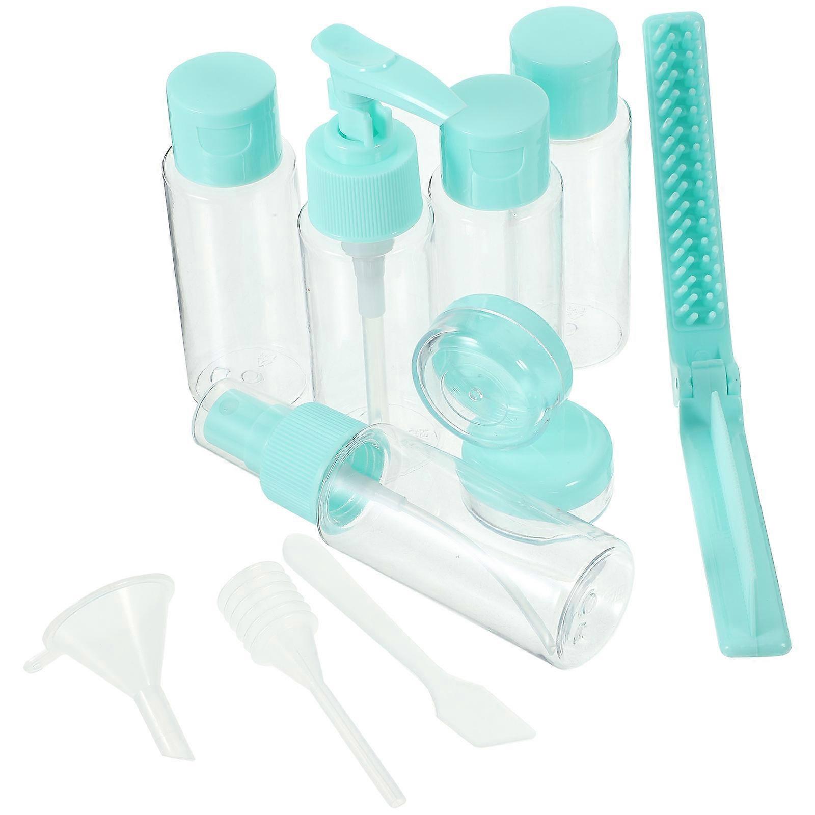 Blue Portable Spray Bottle Set for Travel Use with Leak Proof Design and Safe Material PET PP 1