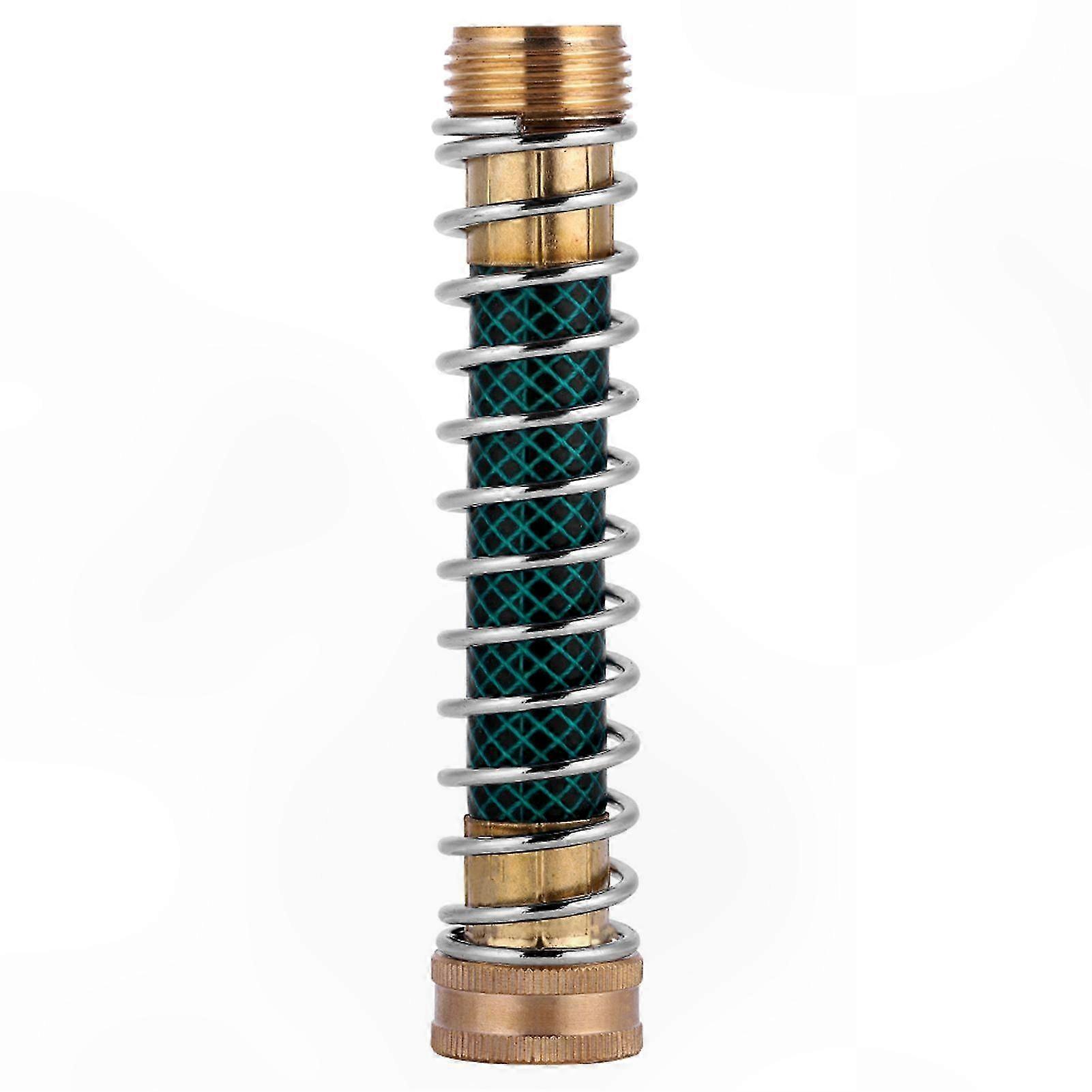 Spring Coil Hose Protector for Garden Faucet Extension, Irrigation Fitting Accessory with Kink Prevention Feature