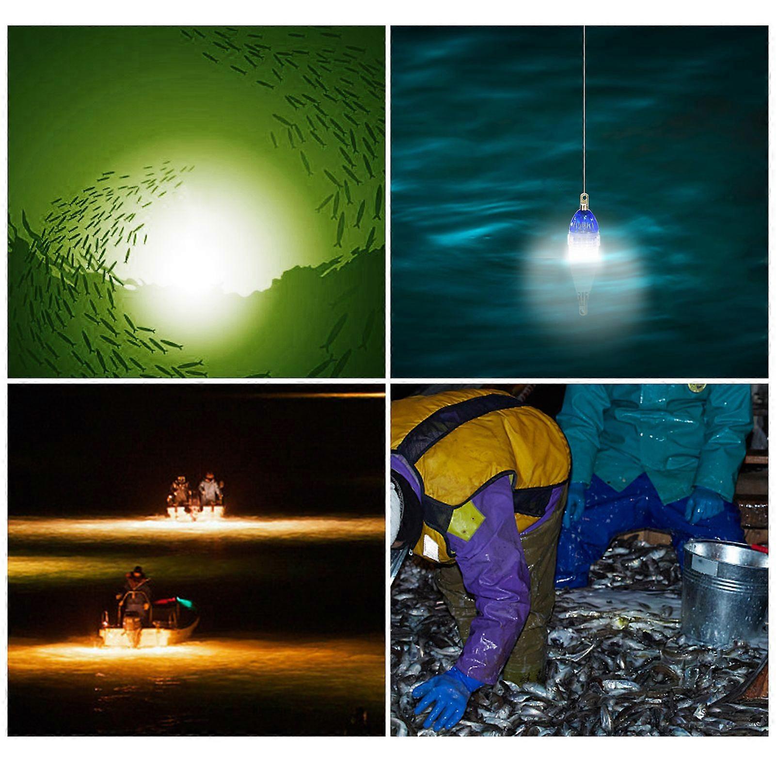 Waterproof Underwater LED Fishing Lure Light Night Fish Attracting Light