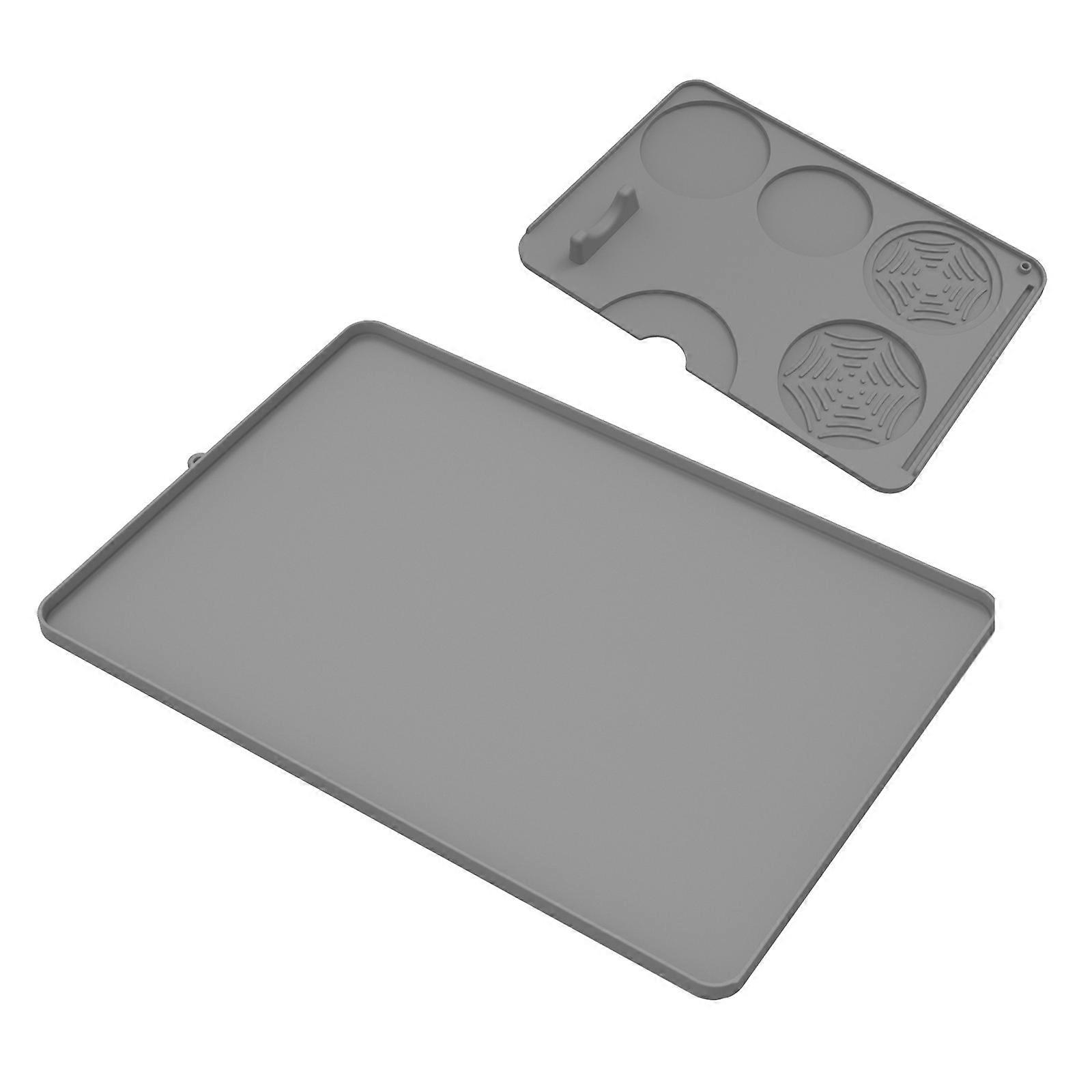 Small Coffee Press Pad Anti Slip Design Stable Tamping Mats Support Silicone Texture Suitable for Home and Small Spaces  Gray