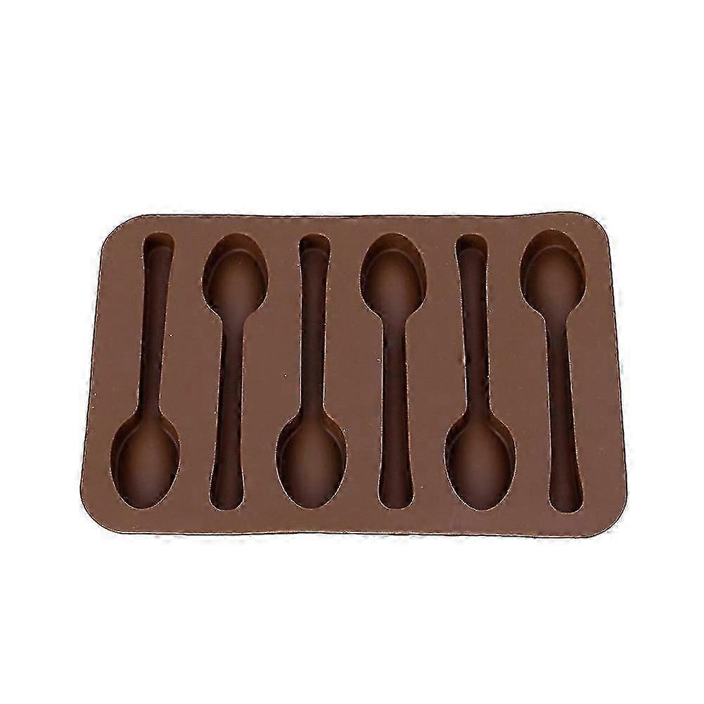 Top Silicone Baking Mould Spoon Design Chocolate Cake Biscuit Candy...