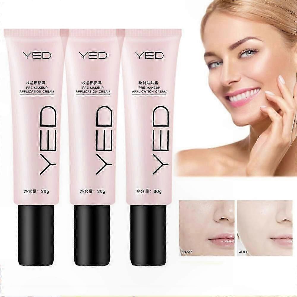 3-Piece Makeup Primer Set Oil-Free Base for Face and Eye Contour Correction Dark Circle Concealer Spot Coverage Foundation Solution