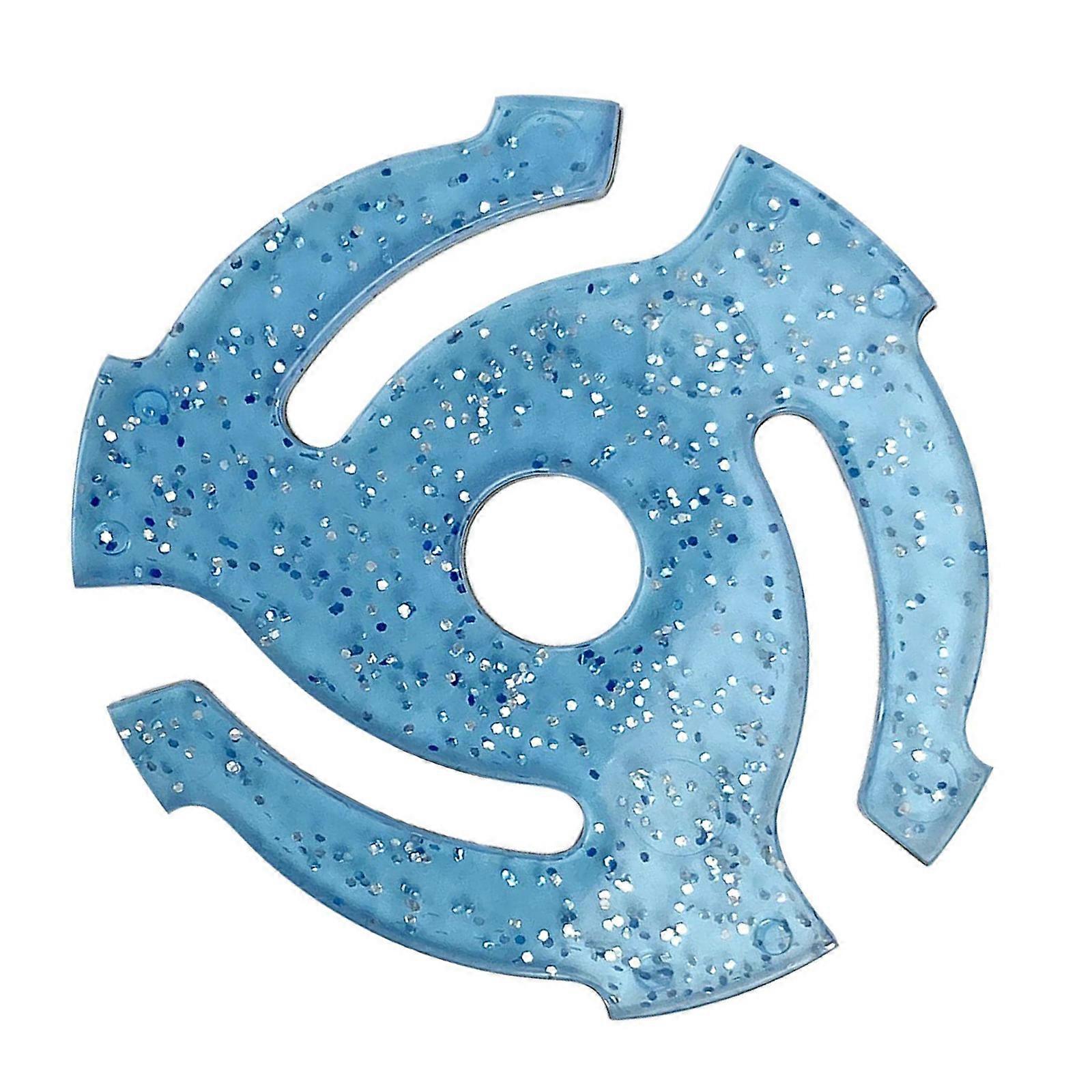 Antislip Vinyls Record Adapter For LP45 Players ABS Stabilizers Large Center Hole Adapter Record Adapter Inser Blue