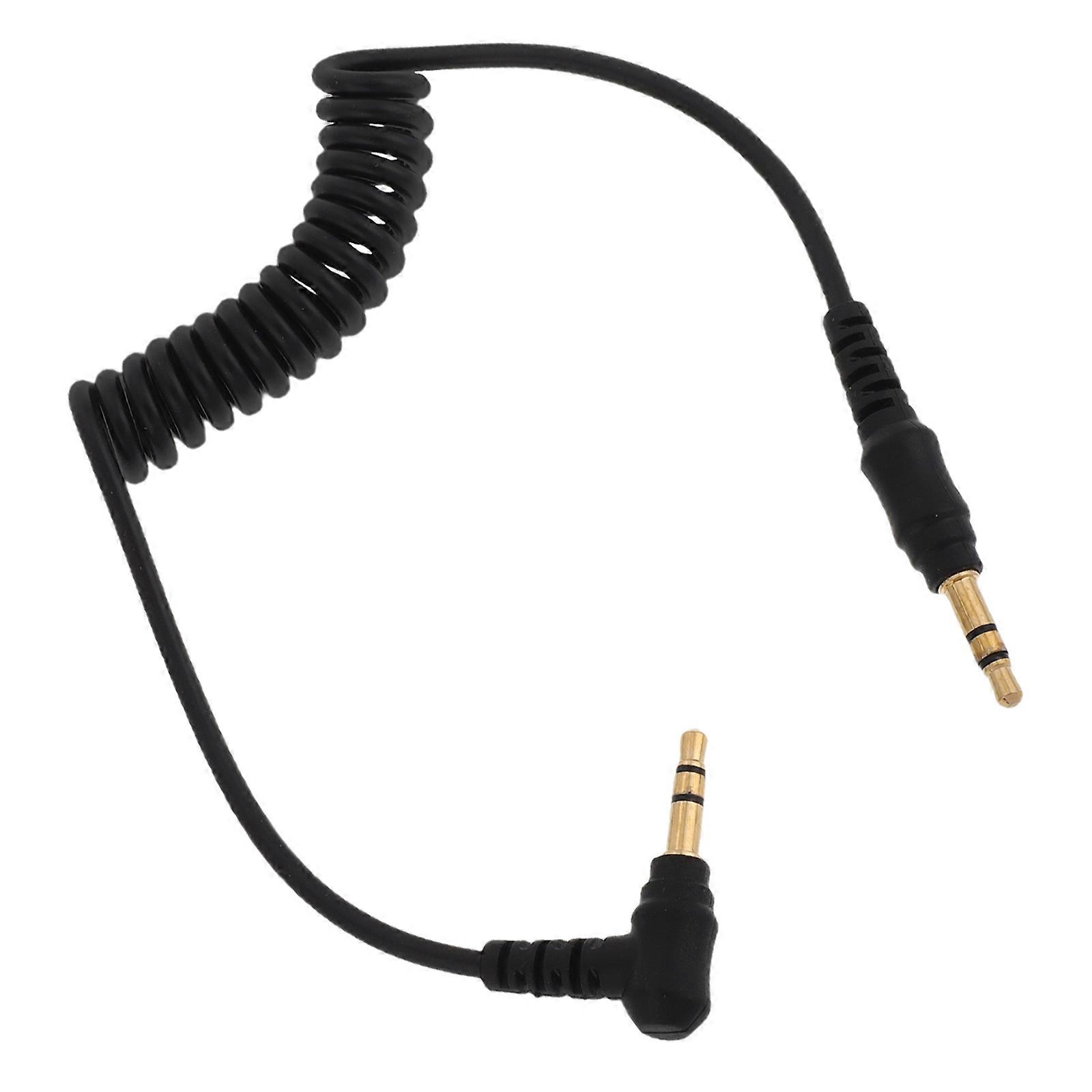 Headphone Extension Cable with Aluminum Alloy for Headset Black Portable Reliable Connection 3 5mm