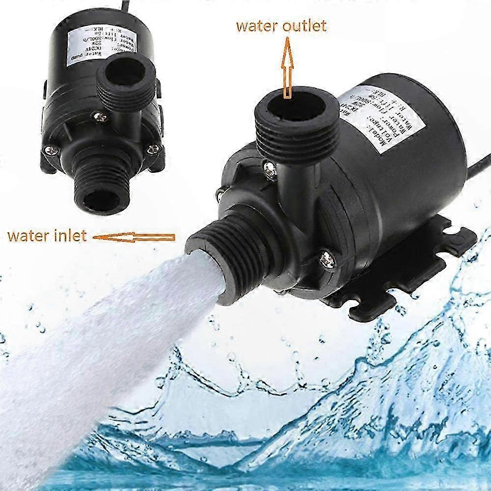 24V Solar Water Pump for Fountain and Pool Systems with 800L/H Capacity and Brushless DC Motor Technology