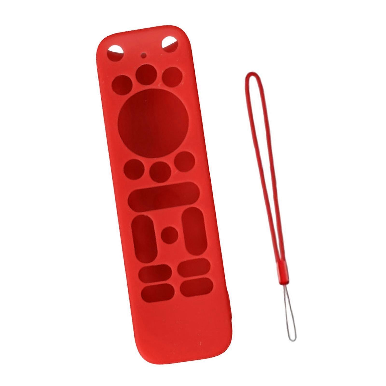 Silicone Remote Control Guard Shock Absorption Case for onn TVbox 4Kpro TVs Remote NonSlip Design Quickly Access Button  red