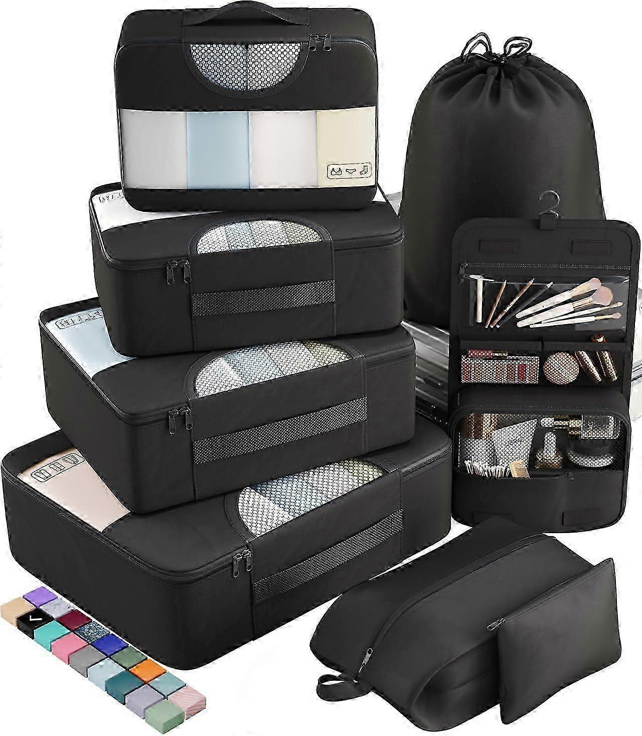 2025 Latest Model 8 Set Packing Cubes for Travel Essentials, Suitcase Organizer
