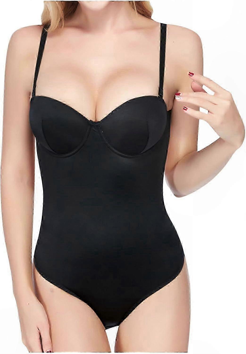 Women's Shapewear Bodysuit with Tummy Control and Built-in Bra Support