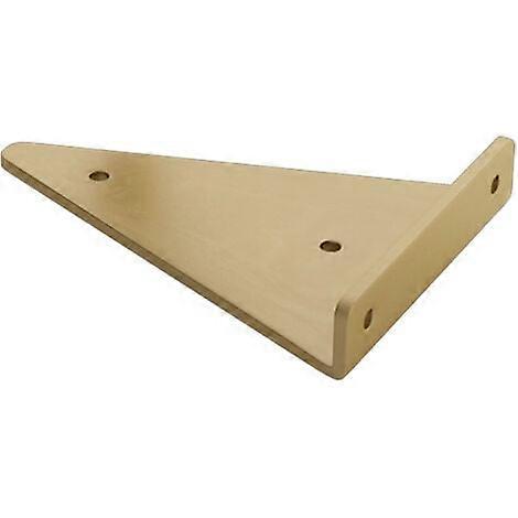 Pack Floating Shelf Brackets - Shelf Brackets, Triangular Wall Mounted Bracket, Hidden Shelf Bracket Gold, for Bookcase, Kitchen Shelf,