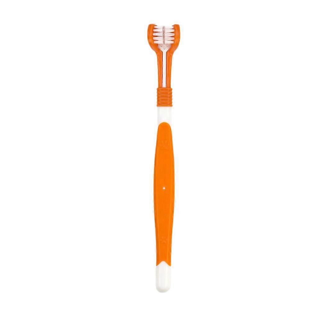 Pet Silicone Finger Toothbrush Dog Three-head Toothbrush
