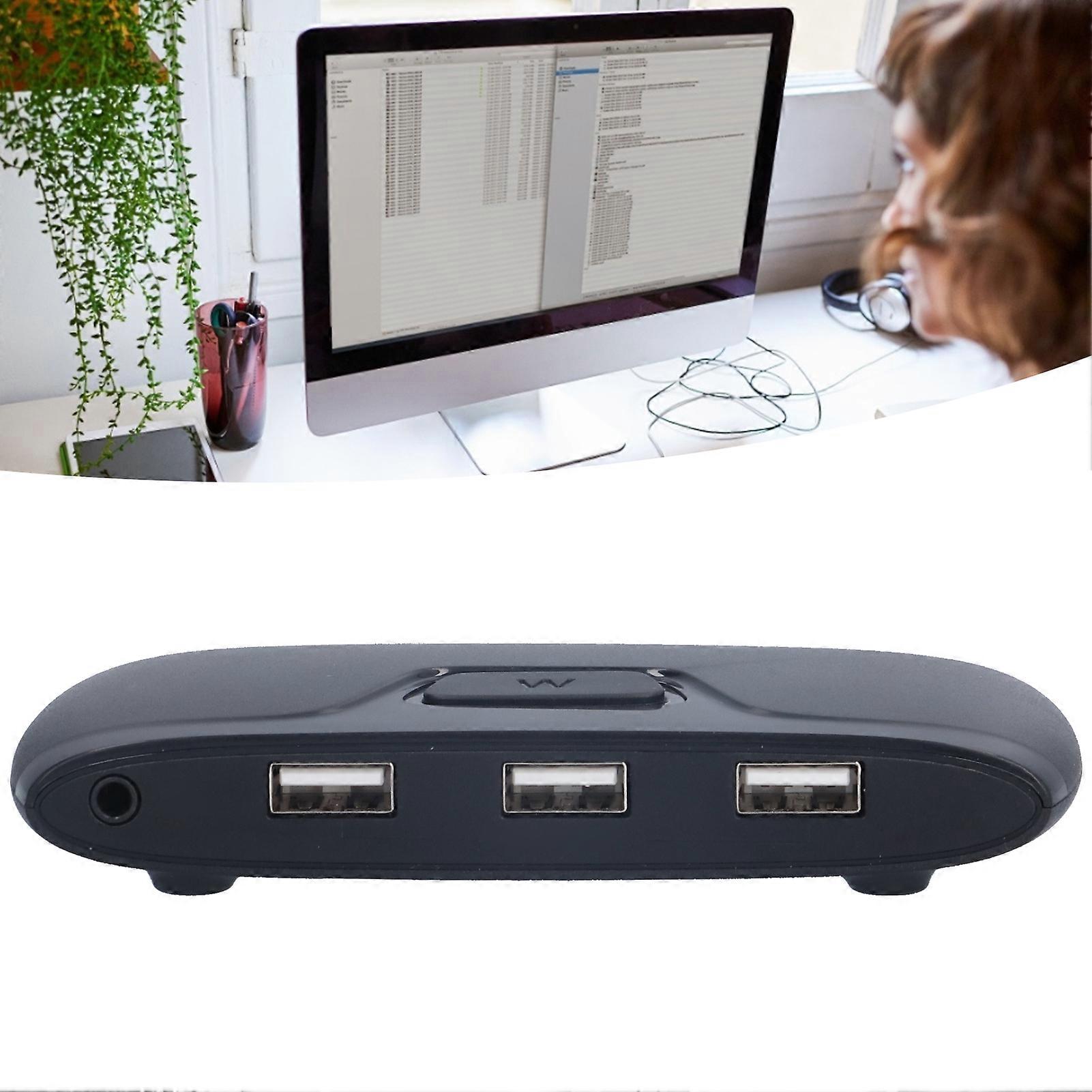 2-in-1 Out 4K KVM Switch HDMI USB Keyboard Mouse Adapter