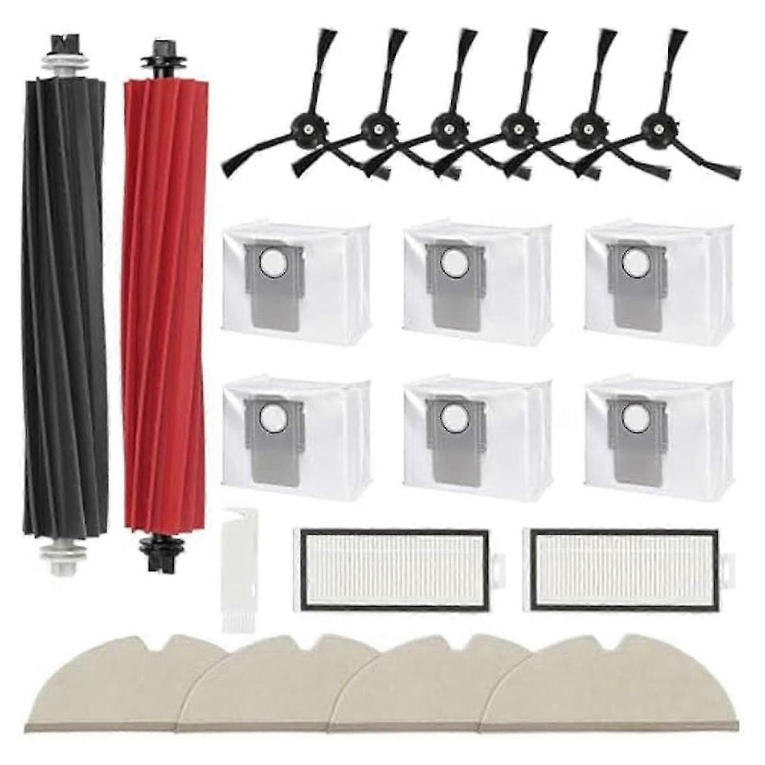 21pcs for Q8 Max Q8 Max+ Q5 Pro Q5 Pro+ Robot Vacuum, Replacement Main Side Brush Filter, Dust Bags, Mop Cloth