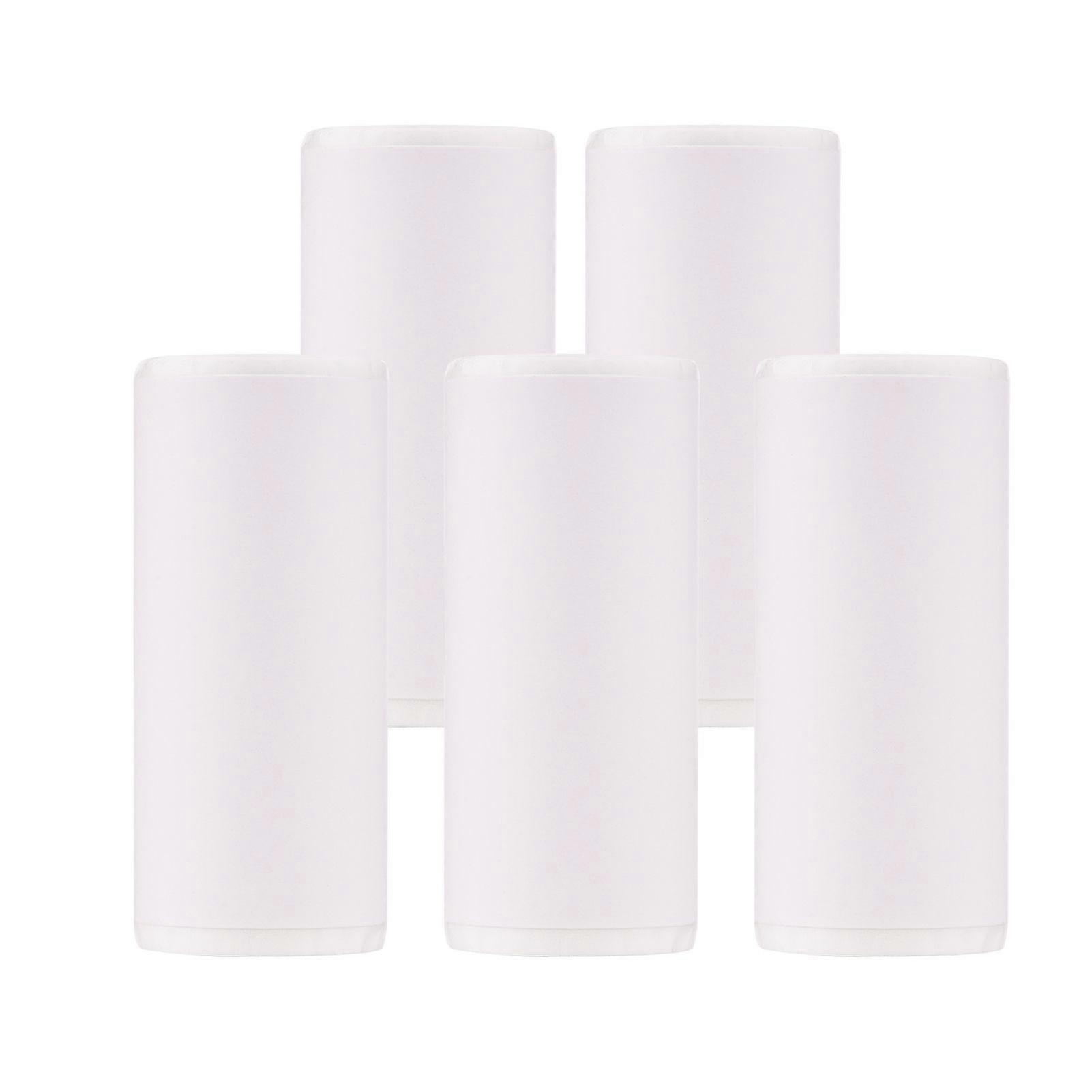 5pcs Adhesive Thermal Receipt Sticker Paper Rolls 57*25mm for Mini Pocket Photo Printer Peripage Poooli Paperang High Definition