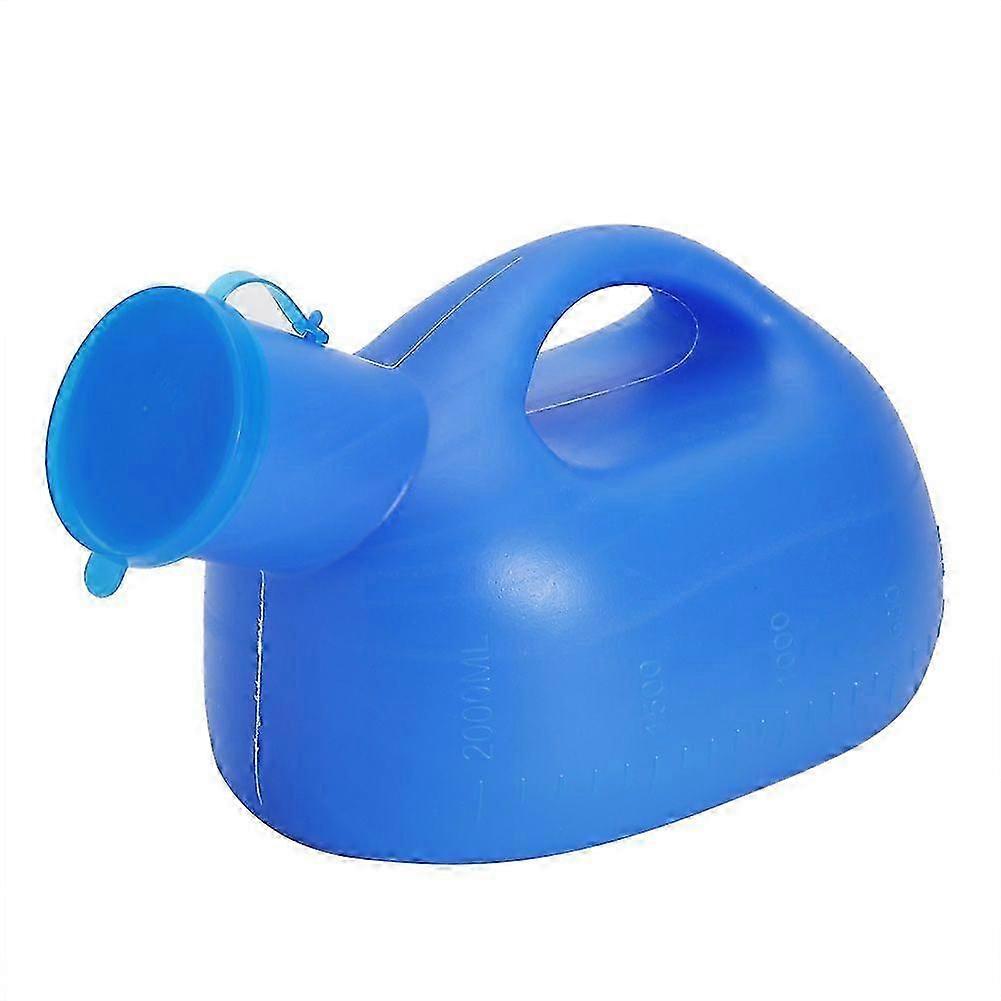 2000ml Portable Outdoor Urine Bottle, Elderly Urinal Storage Container with Lid