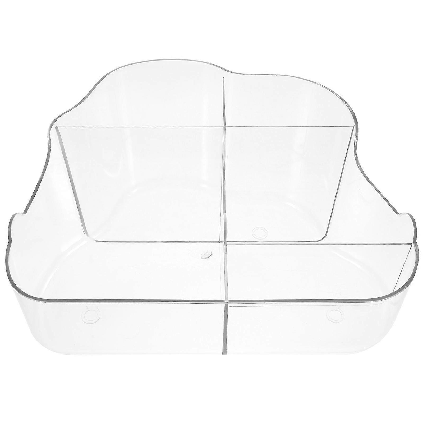 Transparent Desktop Makeup Organizer Versatile Storage Box for Office