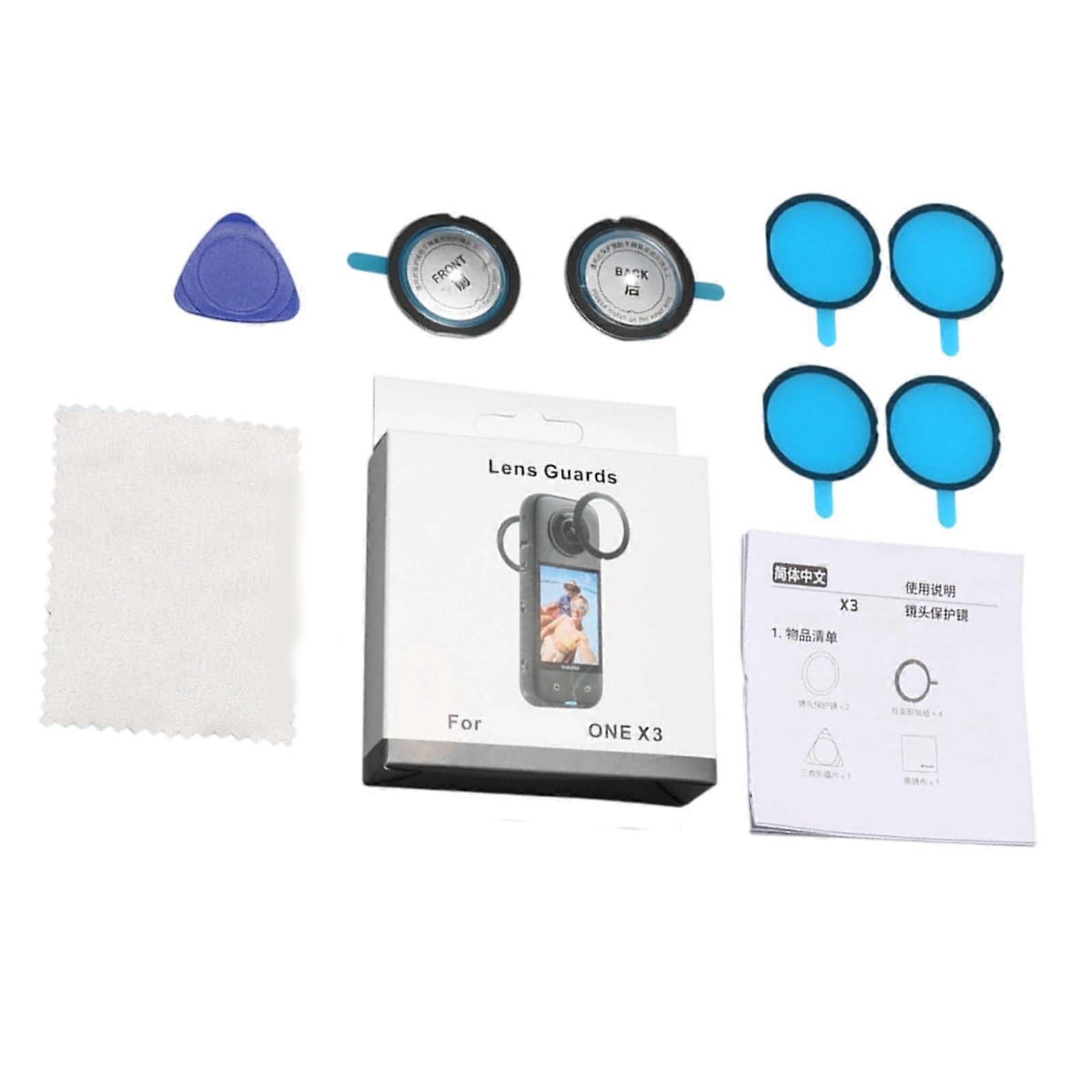 AntiFog Tempereds Glass Lens Cover For Outdoor Action Cameras Model B Easy Snap On Mechanism