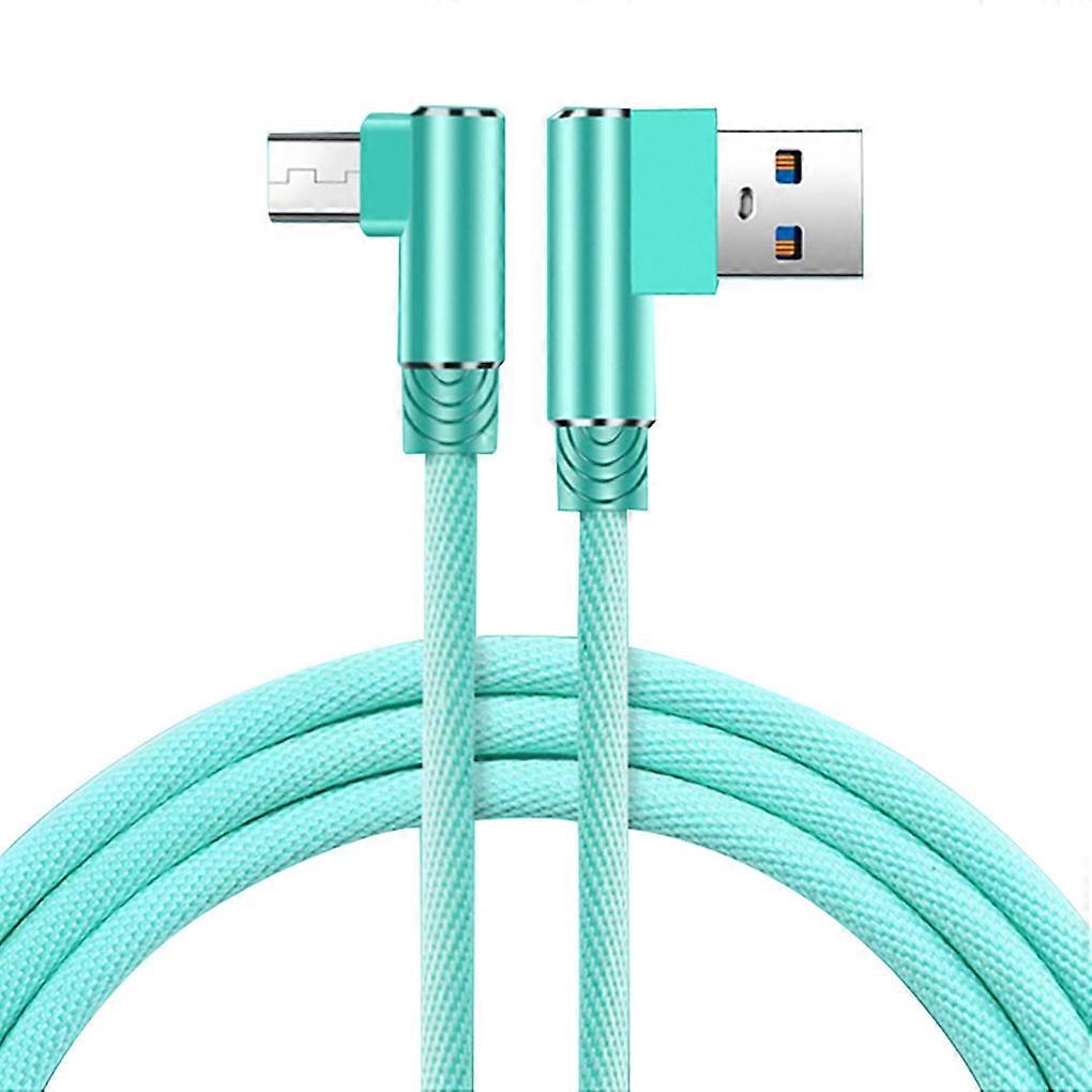 Fast Charging Cable Double Elbow Data Cord Replacement for Android Mobile Phone for Micro USB Interface