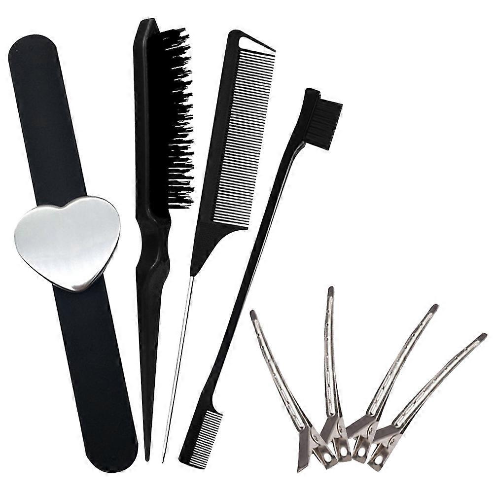 Rat Tail Comb Hair Styling Combs Detangling Comb for Hairdressing 1Set