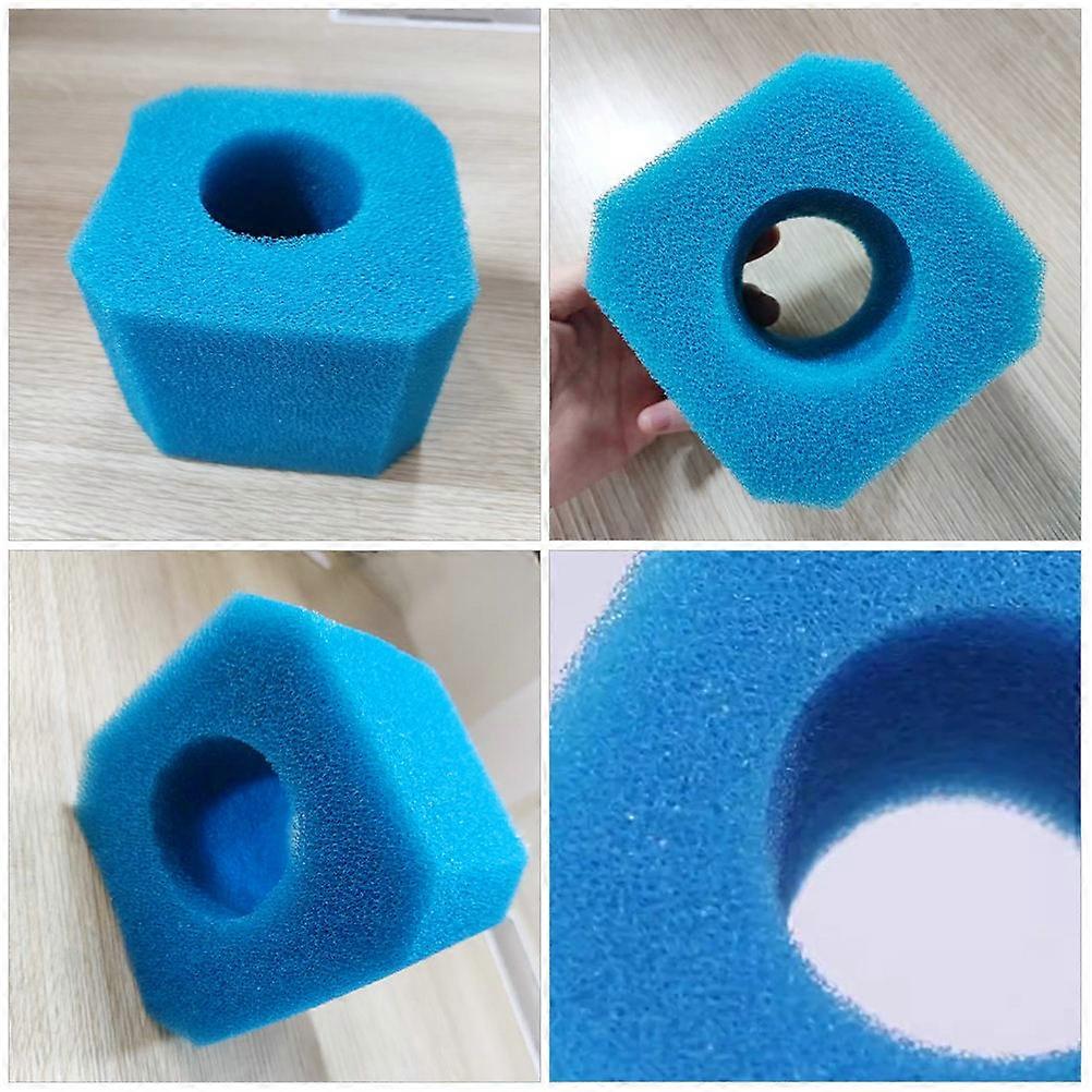 Filtering Blue Pool Sponge for Swim Pool Filter Sponge Useful 4Pcs