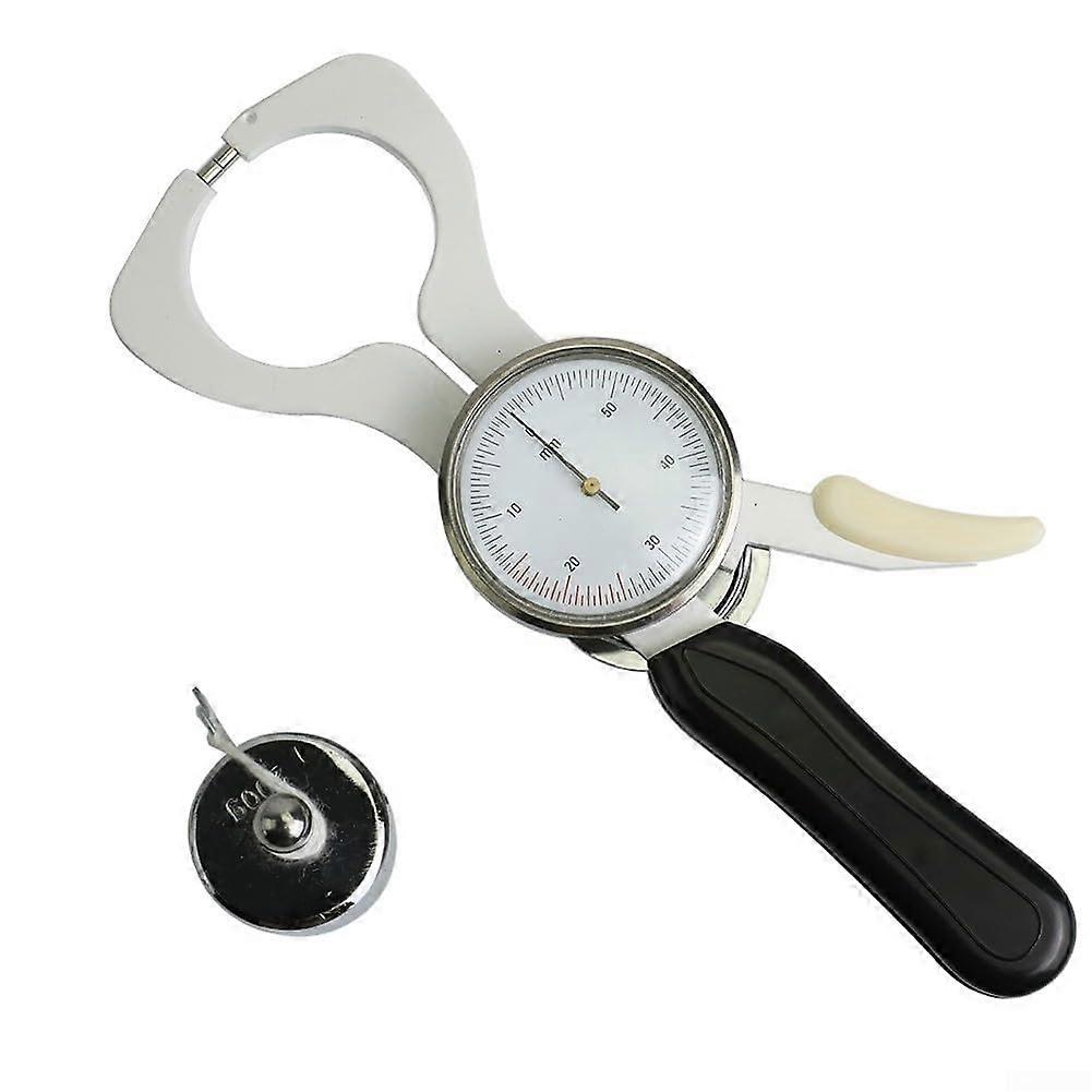 Skinfold Body Fat Caliper With Constant Pressure, 060mm Range, Portable Skin Fold Thickness Tester For Athletes