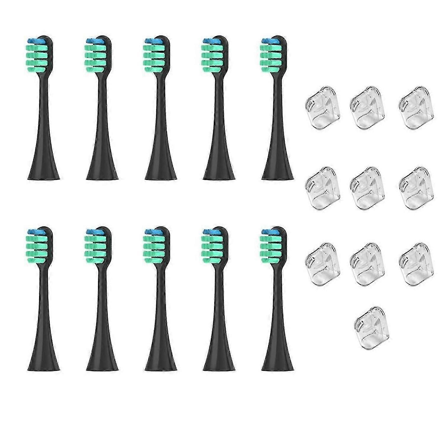 For EW-DC01 Replacement Electric Tooth Brush Heads Black