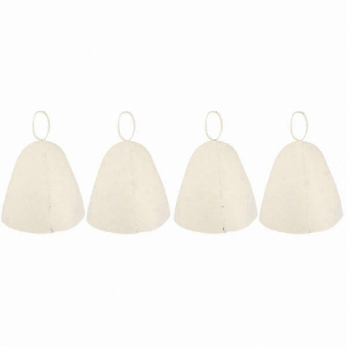 8-Pack Felt Bathing Hats for Sauna Use, Lightweight and Comfortable Design