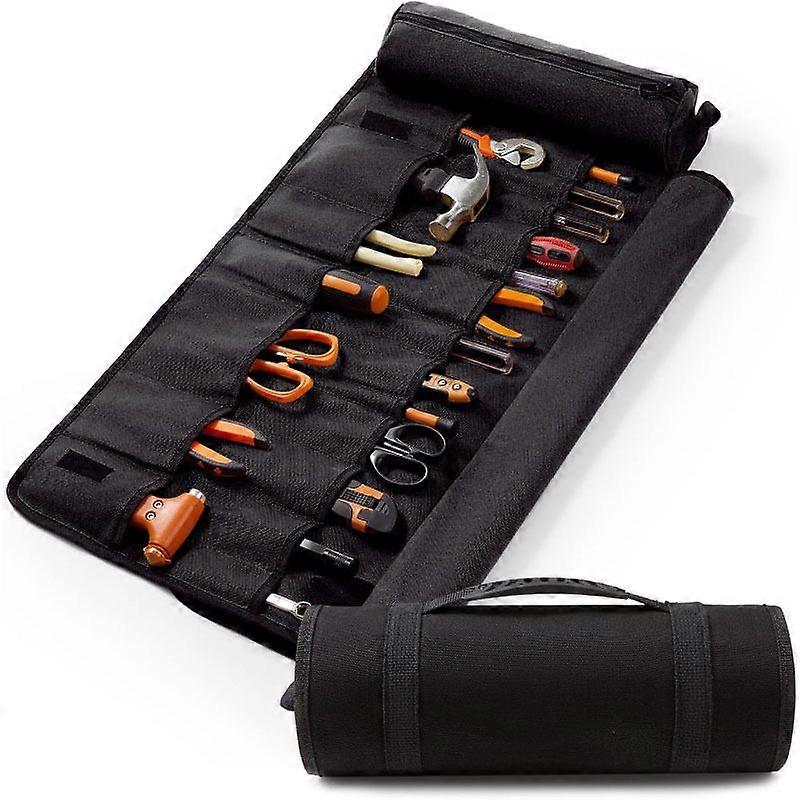 Roll Up Tool Bag - Wheeled Tool Bag | Tool Storage Bag | Waterproof Foldable Storage Bag with Handle | Roll Up Wrench Organizer | Thick Carry Bag Dura