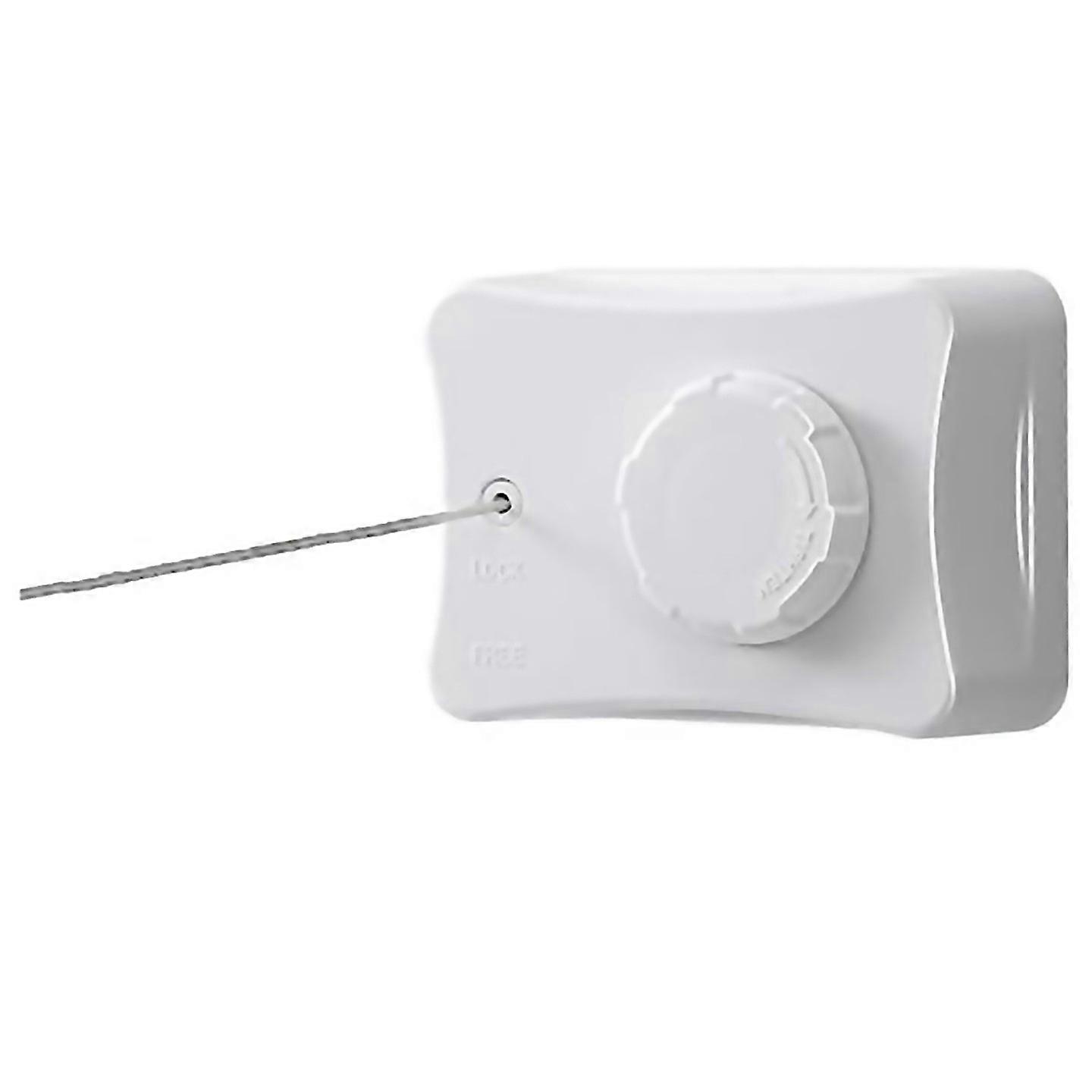 For Retractable Clothesline For Drying Laundry Line Wallmounted White