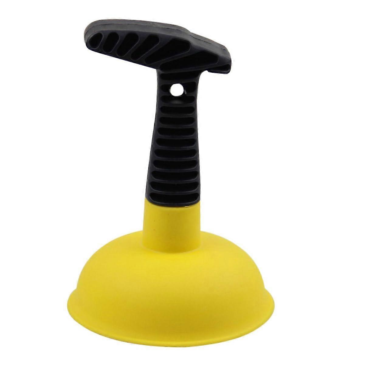 Plunger for Sink Drain TPR Material 16.5x11x11 Cm Yellow For Toilet And Sink Unclogging Tool