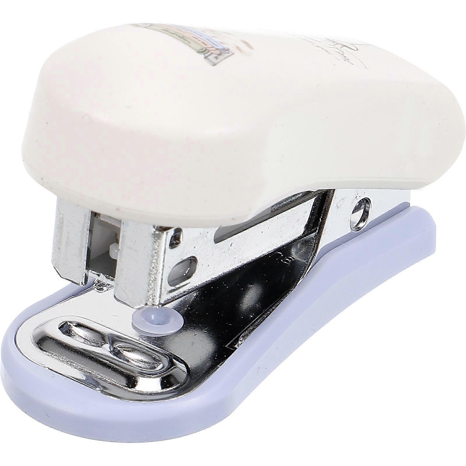 Mini Stapler Portable Stapler for Stapling 1Pcs Ivory Manual Stapling Machine