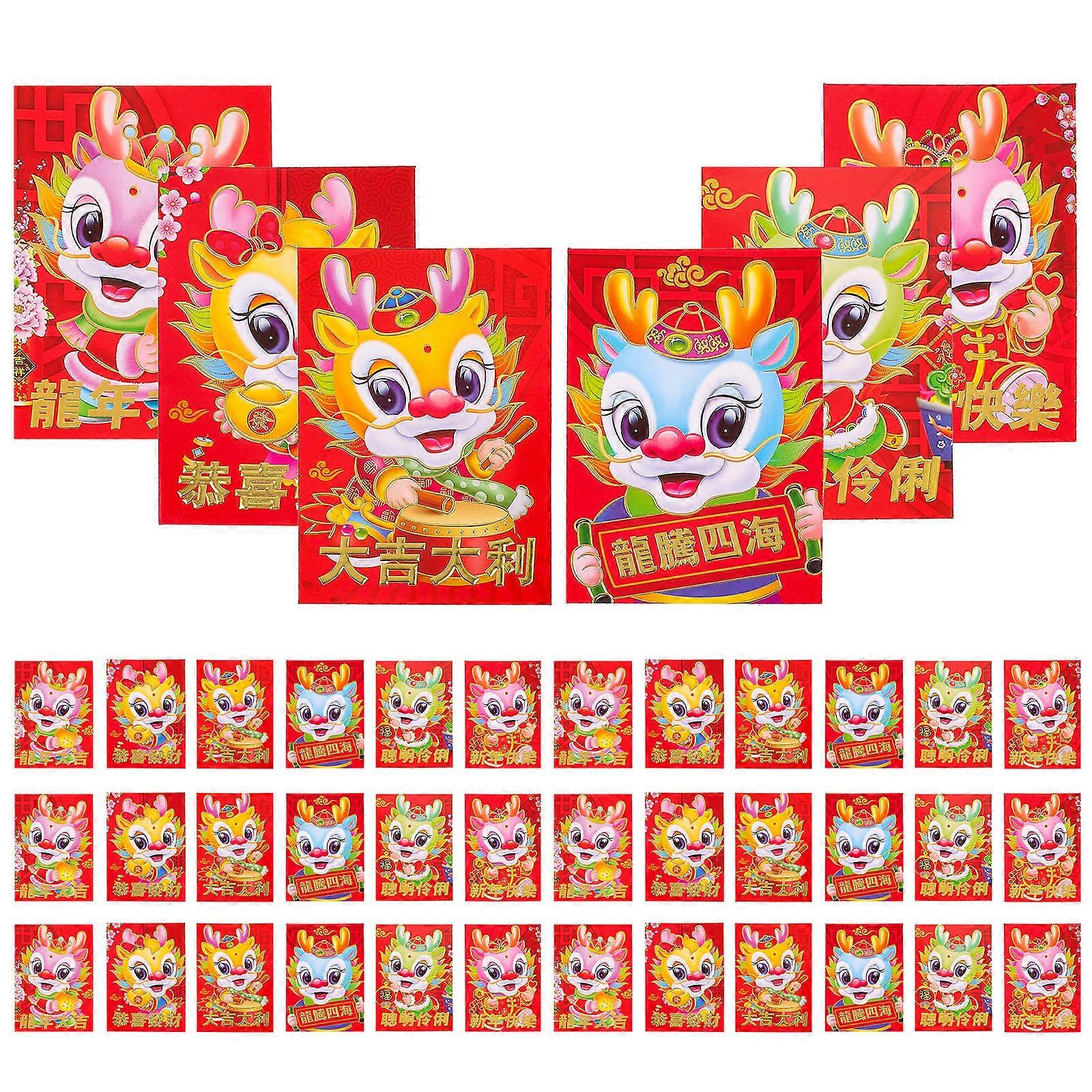 Red Envelopes Chinese Money Pouches for Decoration 180Pcs Pack