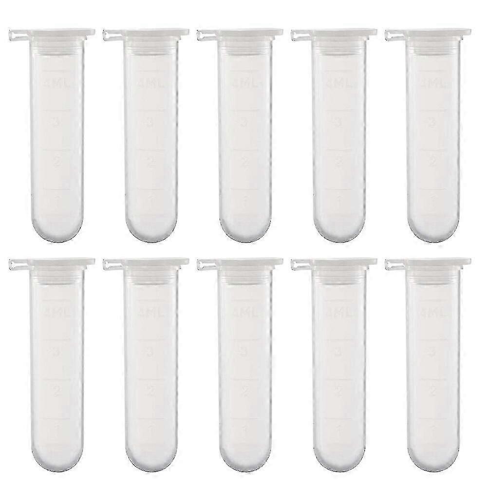 50pcs 5ml Science Laboratory Centrifuge Tubes Test Snap Lid Experiment Tubes