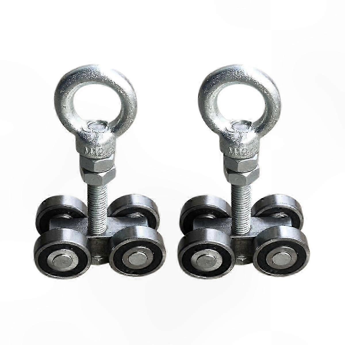 4 Wheel Silent Trolley Assembly Rollers with Four Bearings for Tall Unistrut Strut Channel