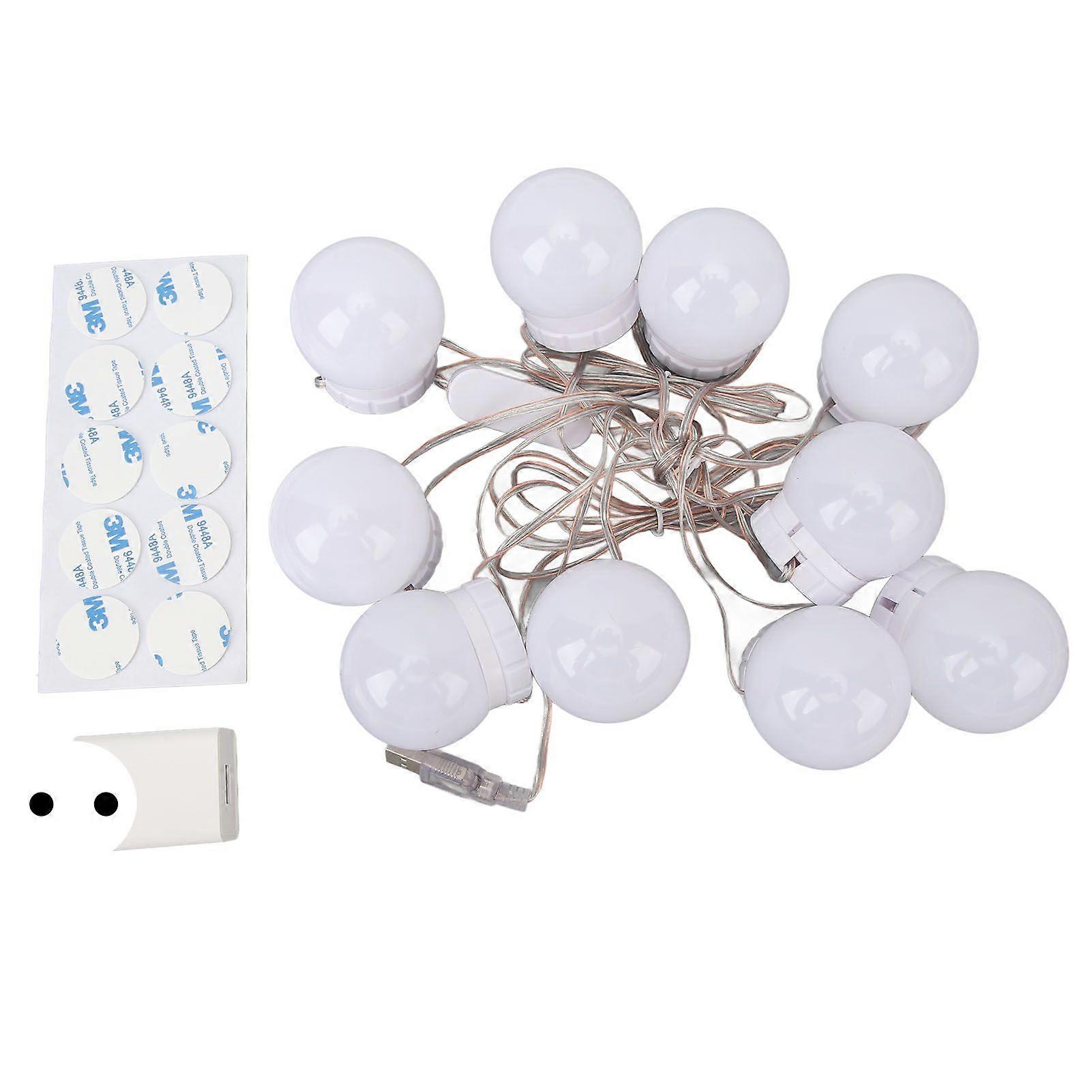 LED Vanity Mirror Light 3 Color Adjustable Brightness Vanity Makeup Light 100240V for Bathroom EU Plug