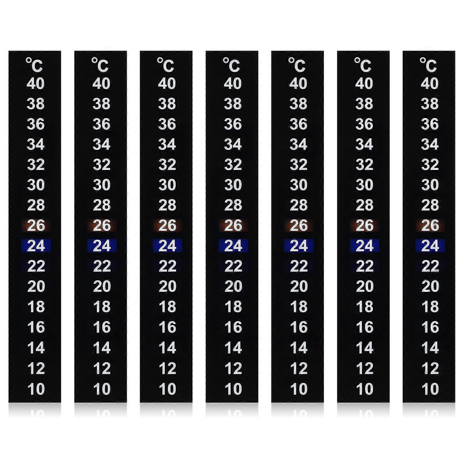 Digital Thermometer Traditional Strip for Aquarium Use 3Pcs Set