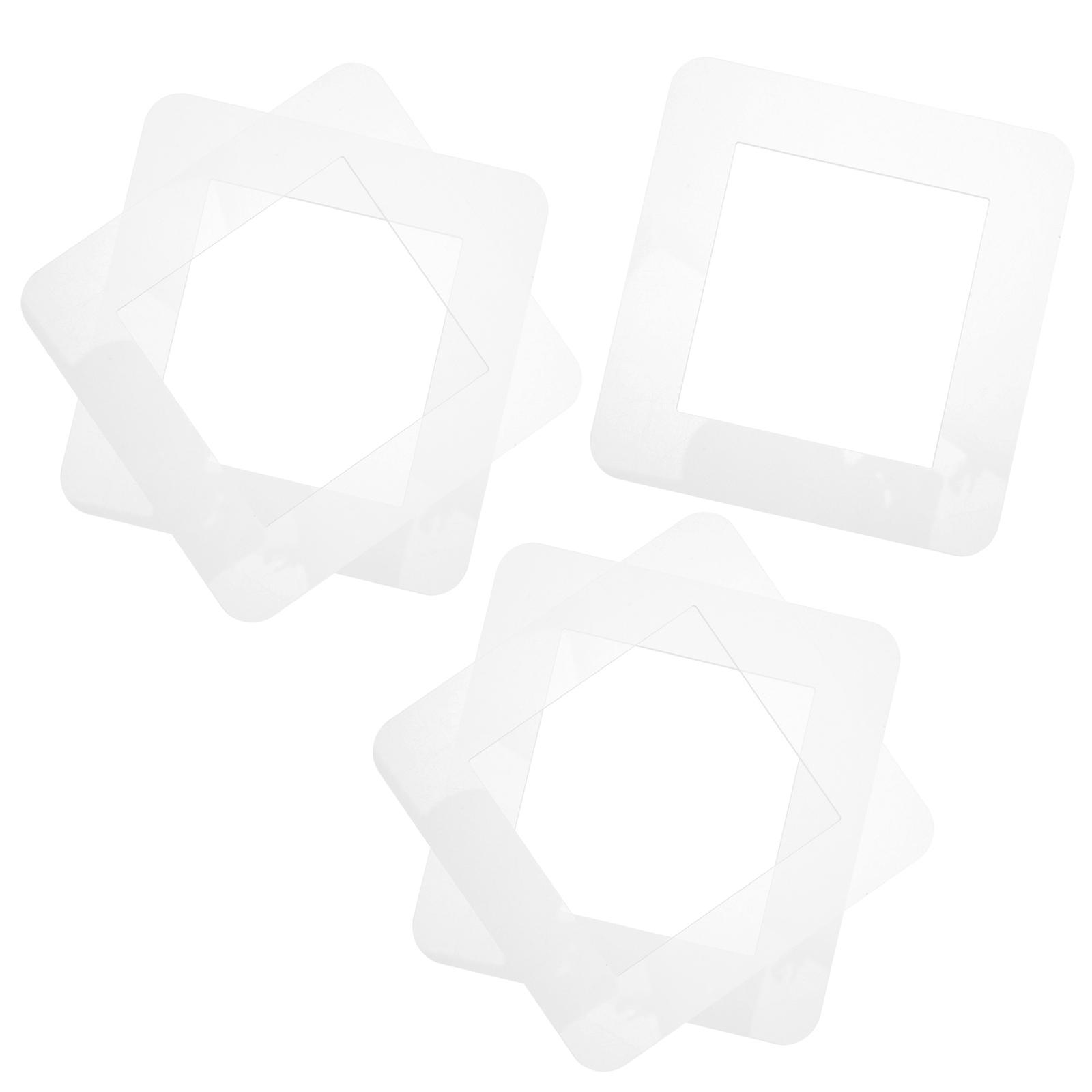 White Acrylic Light Switch Cover for Protection 10Pcs Wall Plate Trim