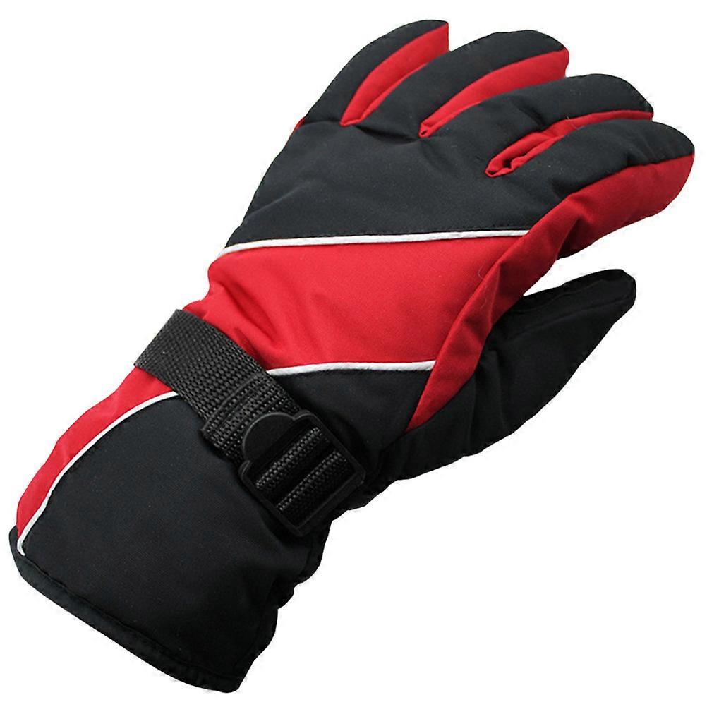 Winter Gloves for Men Ski Windproof Protection for Red Snow Gloves