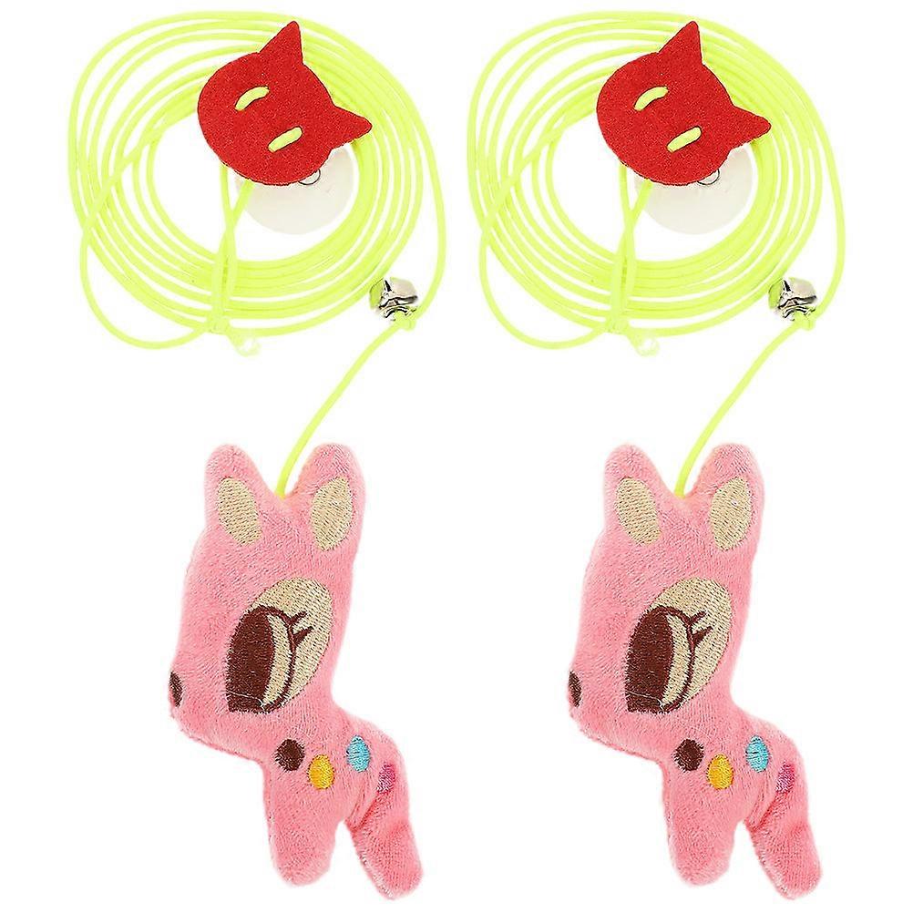 Interactive Hanging Cat Toy Plush Elastic Toy for 10Pcs Indoor Pets