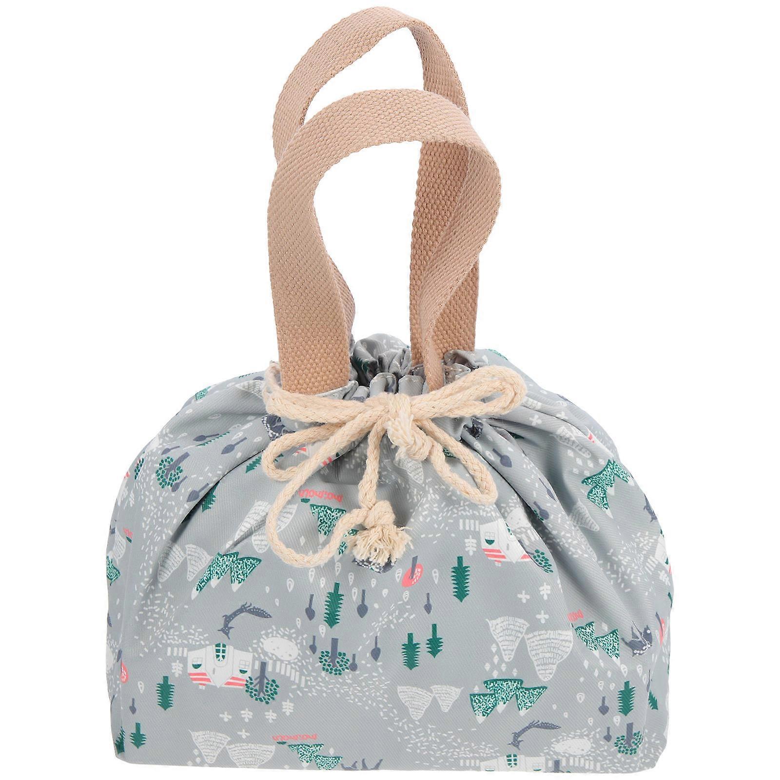 Stylish Drawstring Lunch Box Perfect For Outdoor Occasion Featuring Water Resistant Feature In 7.9X15.4X7.9In Size 3Pcs