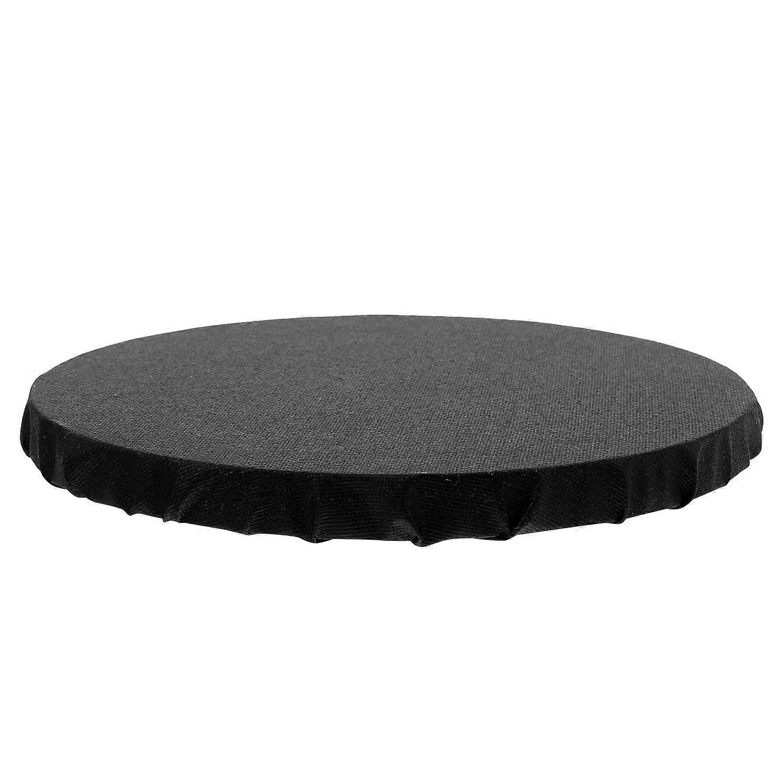 帆布油画板欧式风格绘画配件 20 厘米直径圆形黑色 1 套